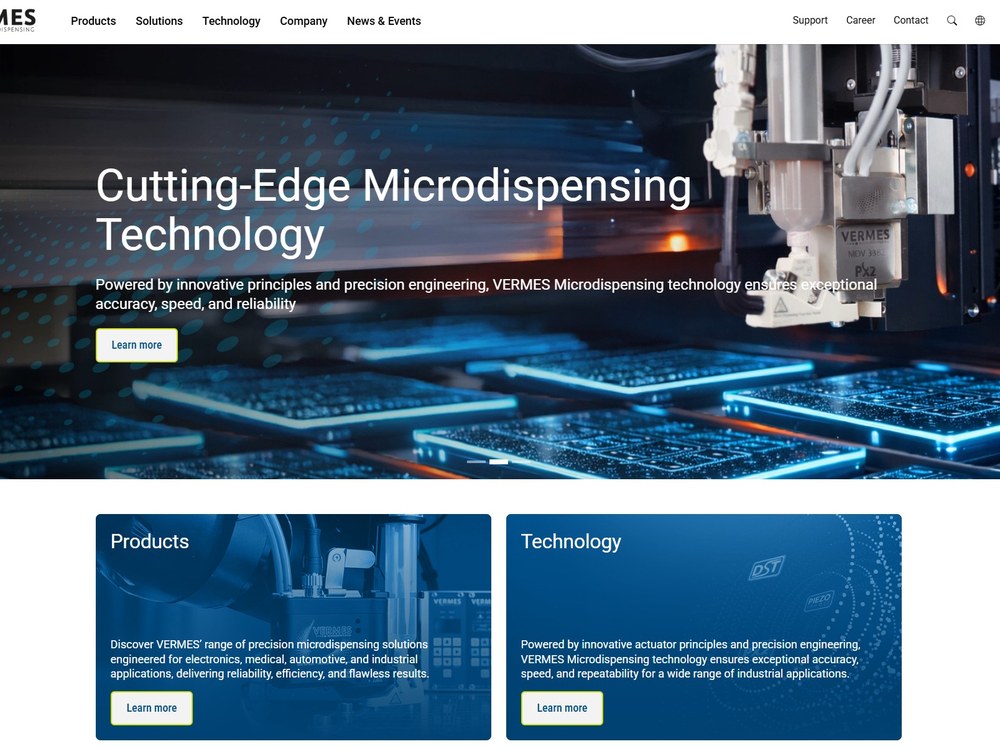 ㈜버메스마이크로디스펜싱 Cutting-Edge Microdispensing Technology